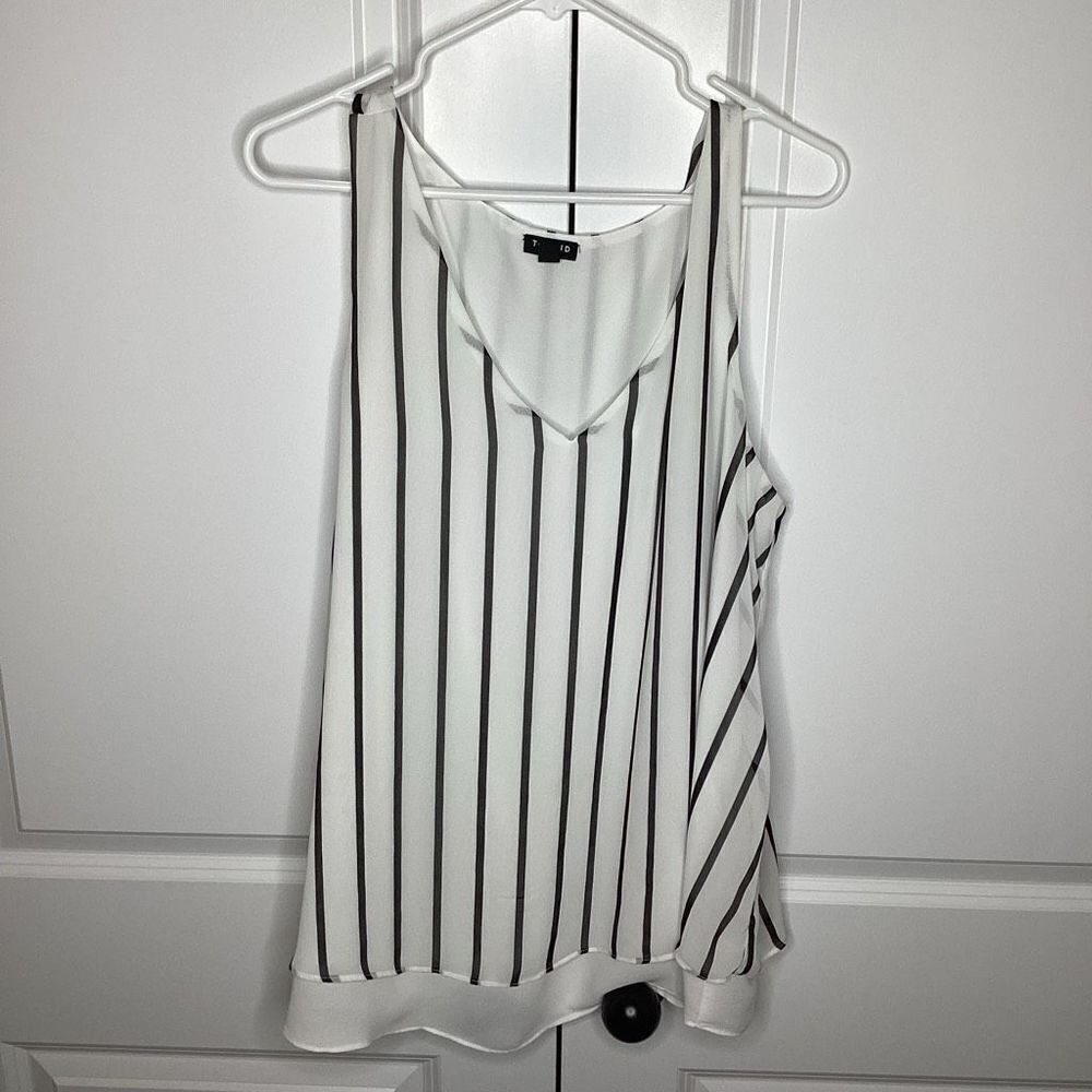 ladies Torrid Striped sheer tank / blouse